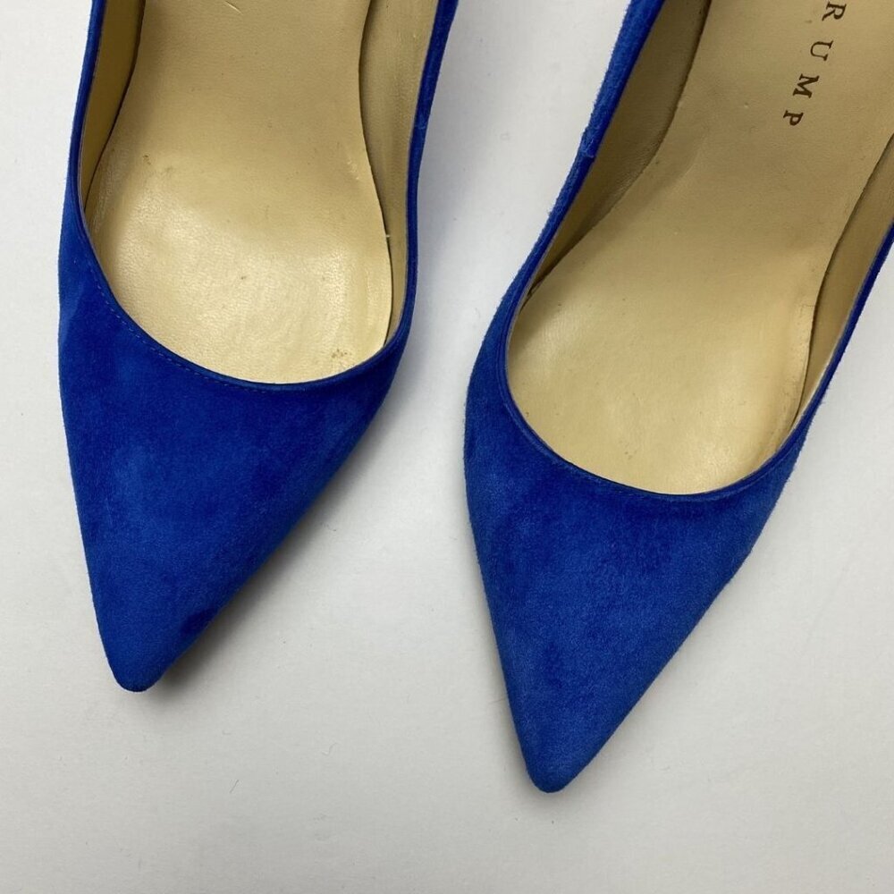 IVANKA TRUMP Royal Blue Suede Pointed Toe Pumps Size 8 - Picture 2 of 10